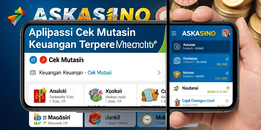 Tampilan utama aplikasi ASKASINO yang menampilkan fungsi Cek Mutasi.