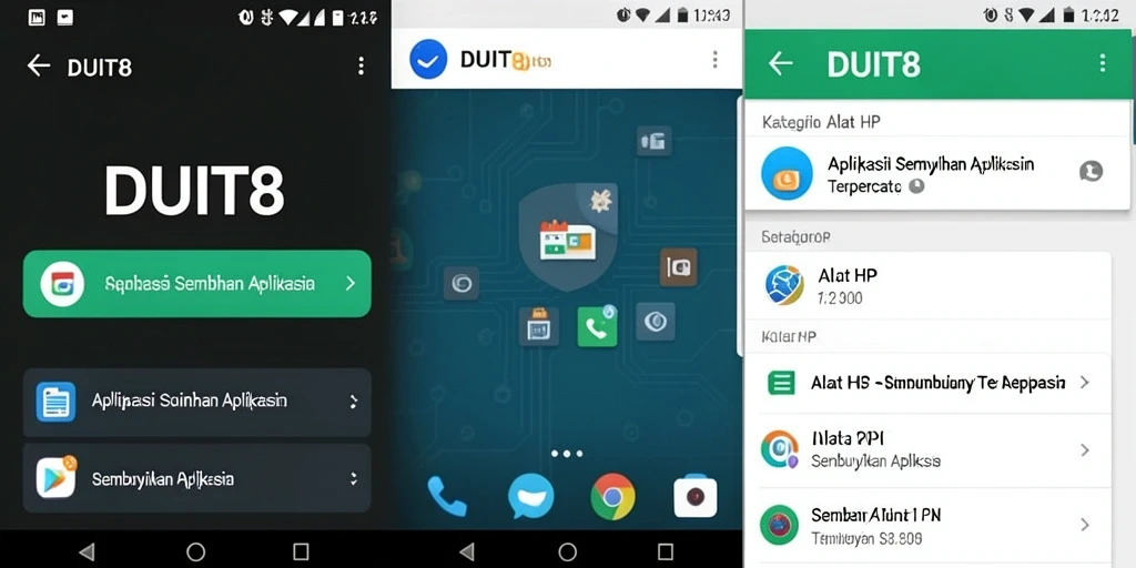 Tampilan antarmuka DUIT8 yang sederhana dan intuitif.