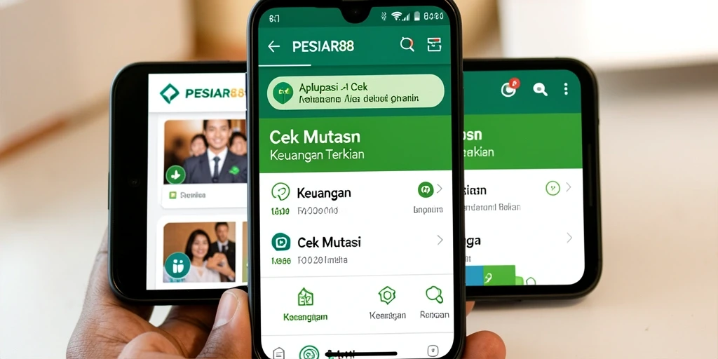 Tampilan antarmuka PESIAR88 yang sederhana dan intuitif.