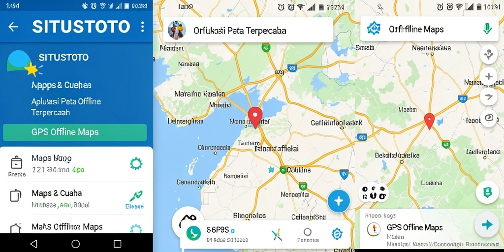 Tampilan antarmuka SITUSTOTO yang memudahkan navigasi GPS Offline.